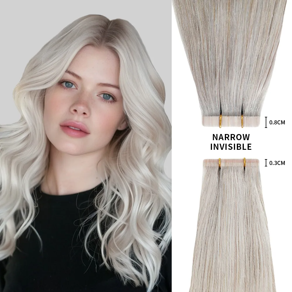🔥BIG SALE - 50% OFF🔥Seamless Injected Hand-Tied Invisible Tape In Hair Extension -- 100% VIRGIN HUMAN HAIR / 10 PCS