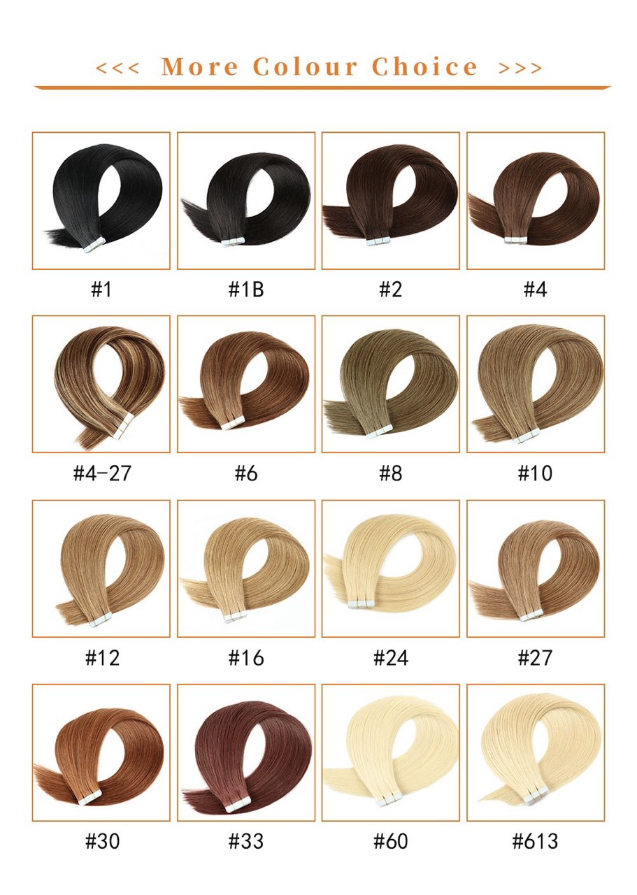🔥BIG SALE - 50% OFF🔥Seamless Injected Hand-Tied Invisible Tape In Hair Extension -- 100% VIRGIN HUMAN HAIR / 10 PCS