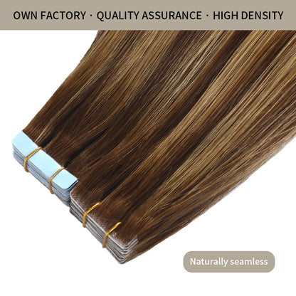 🔥BIG SALE - 50% OFF🔥Seamless Injected Hand-Tied Invisible Tape In Hair Extension -- 100% VIRGIN HUMAN HAIR / 10 PCS