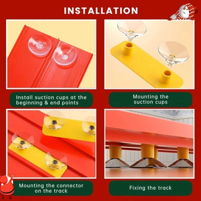 🎄🎁 2025 Christmas Surprise Gift: DIY Flexible Racing Track Toy 🚗✨