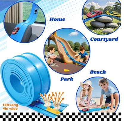 🎄🎁 2025 Christmas Surprise Gift: DIY Flexible Racing Track Toy 🚗✨