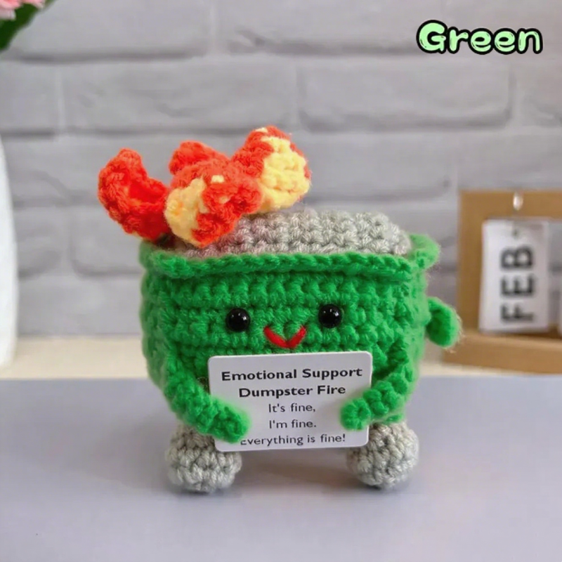 💖Handmade Crochet Dumpster Fire