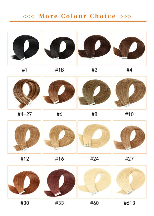 🔥BIG SALE - 50% OFF🔥Seamless Injected Hand-Tied Invisible Tape In Hair Extension -- 100% VIRGIN HUMAN HAIR / 10 PCS